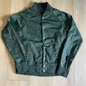 RARE Nike SB Men's Olive Green Bomber Jacket Size L